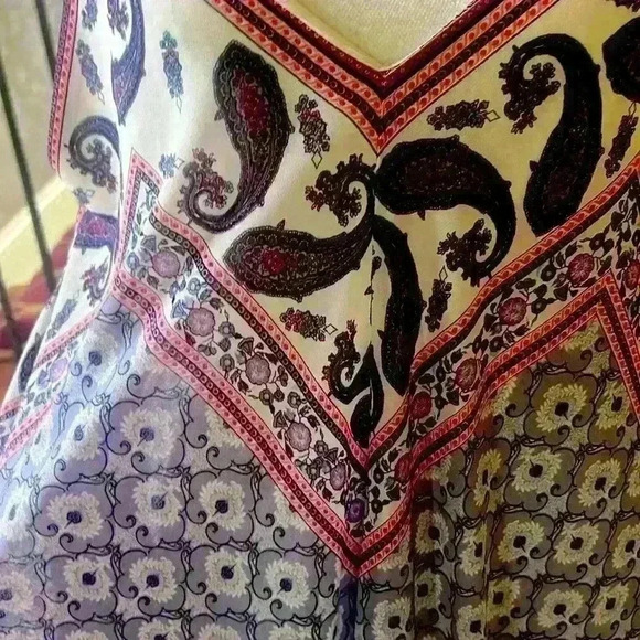 JOLT  sleeves scarf style sundress XL. Fully lined.  Paisley print. Exc cond - Picture 11 of 16